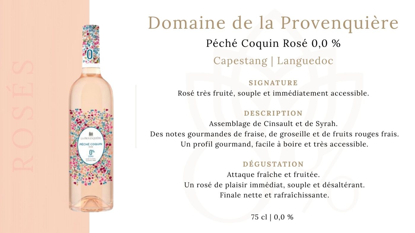 vin rosé sans alcool