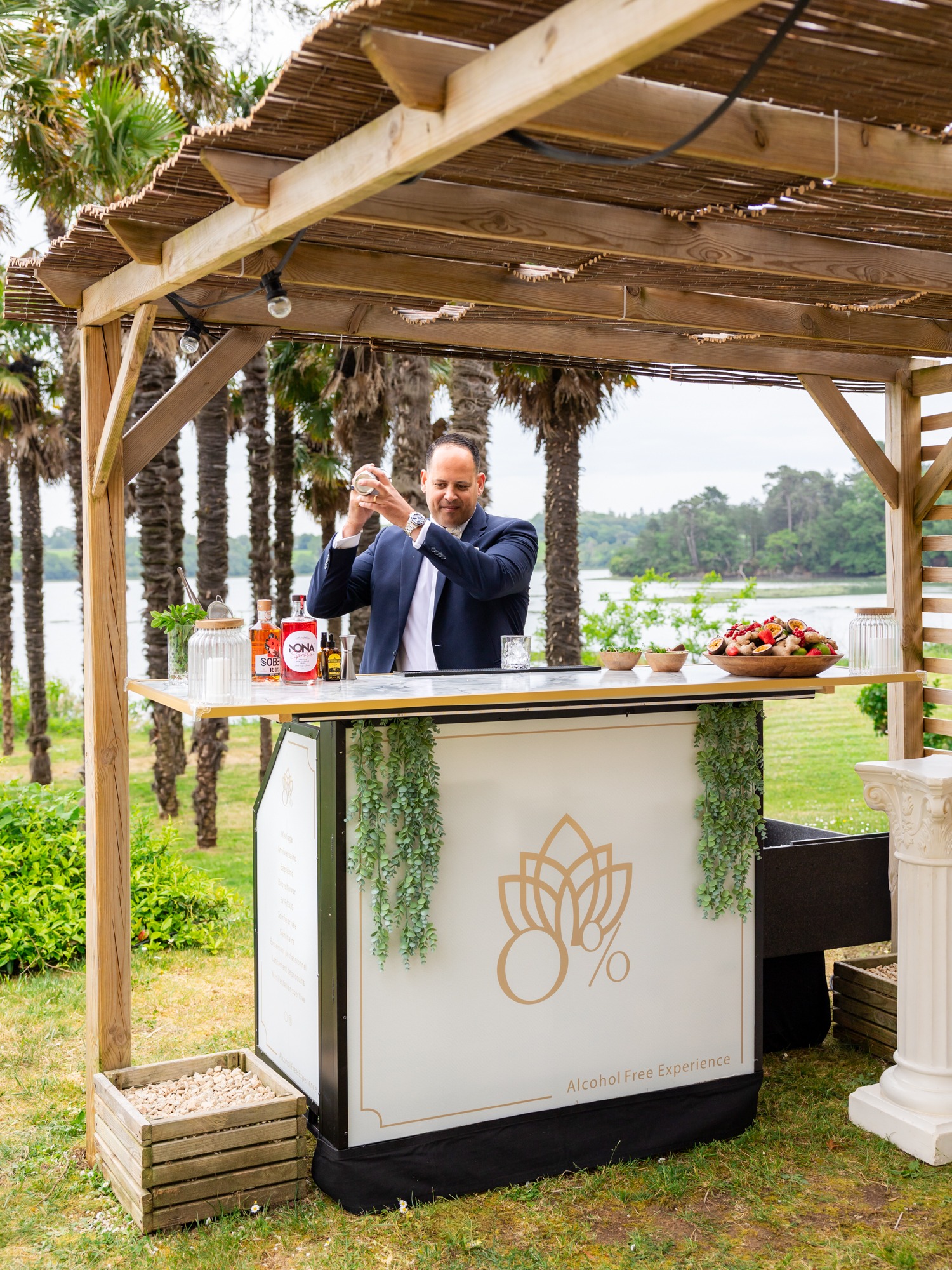Bar à mocktails pour événement privé en Bretagne